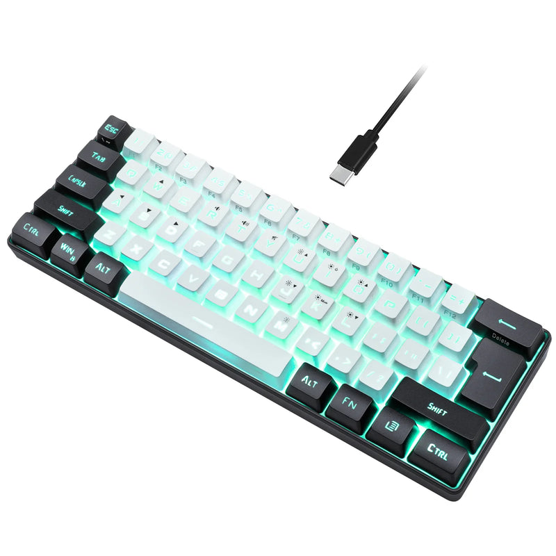 Mini Teclado Gamer 60% à prova d'água