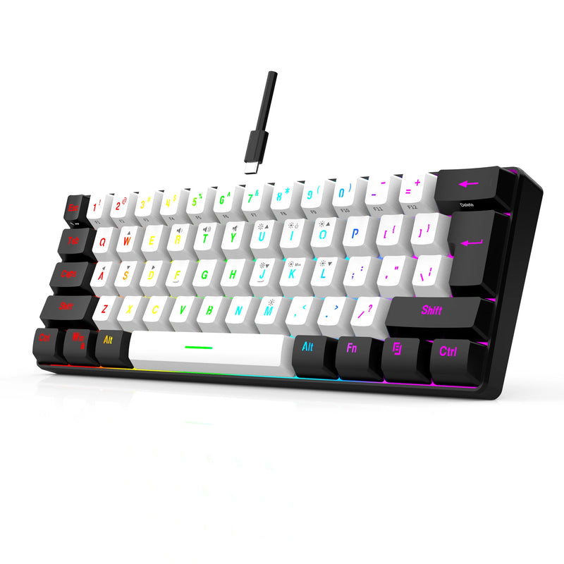 Mini Teclado Gamer 60% à prova d'água